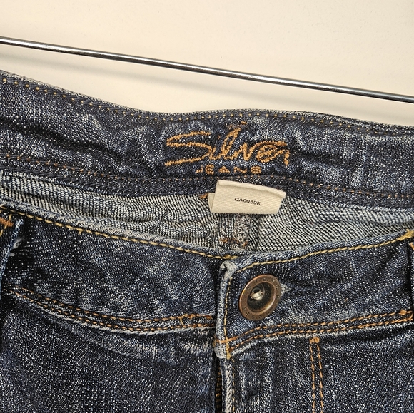 🥈SILVER Jeans Size 34 (western glove works Jasmine) - Picture 7 of 16